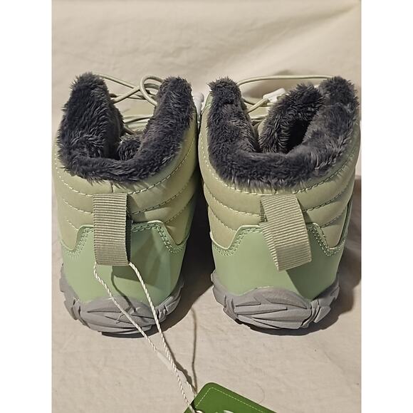 HF Women’s Insulated Waterproof Winter Hiking Boots – Light Green/Gray - Picture 4 of 7